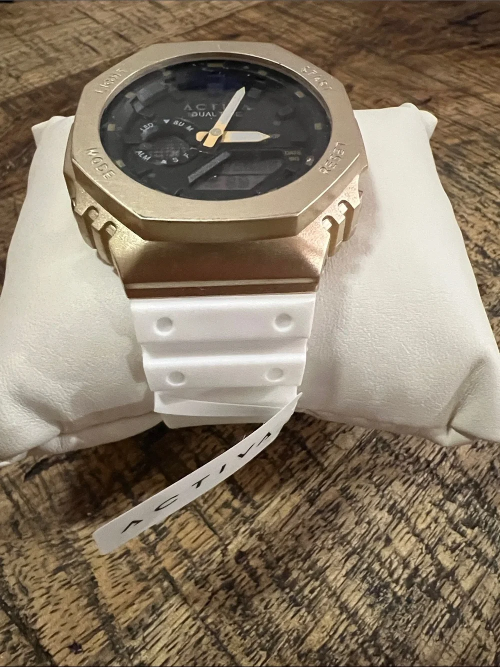 Activa Unisex Recon X Invicta Digital Watch - White Strap & Gold Bezel - Picture 2 of 7